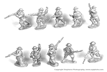 American Gas Mask Infantry with Command