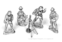 American Heavy Trench Mortar and Crew